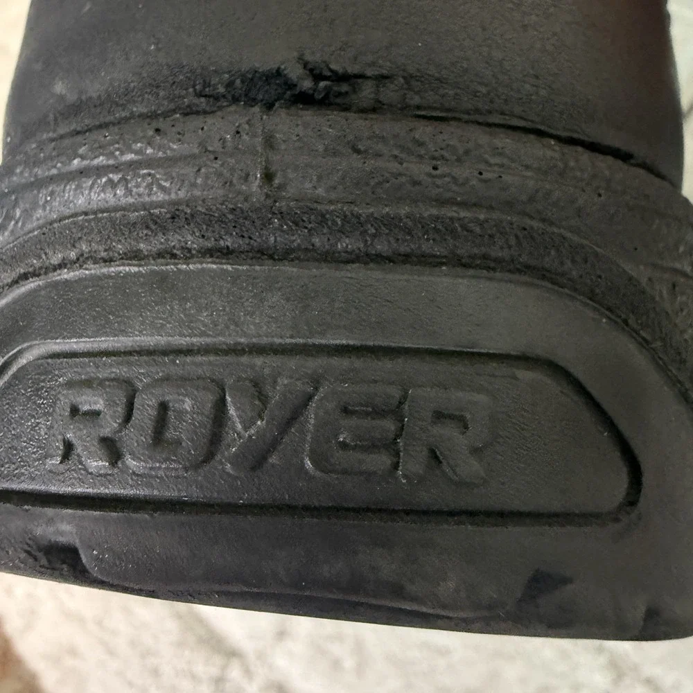Royer Mens Black Leather Workboots 9R Composite Toe Lace Up CSA Approved Safety